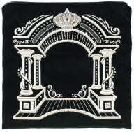 Silver Arch. Available In Black With Silver Embroidery. 