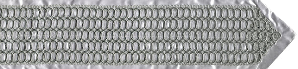 Silver Braided Tallit Atarah Neckband 