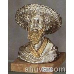 Silver Rabbi Figurine 