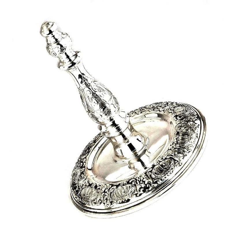 Silver Torah Rollers, Silver Keter - Torah Crowns - Herskovitz – ahuva.com