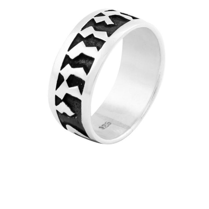 Silver Wedding Band Ring - Ani Ledodi 