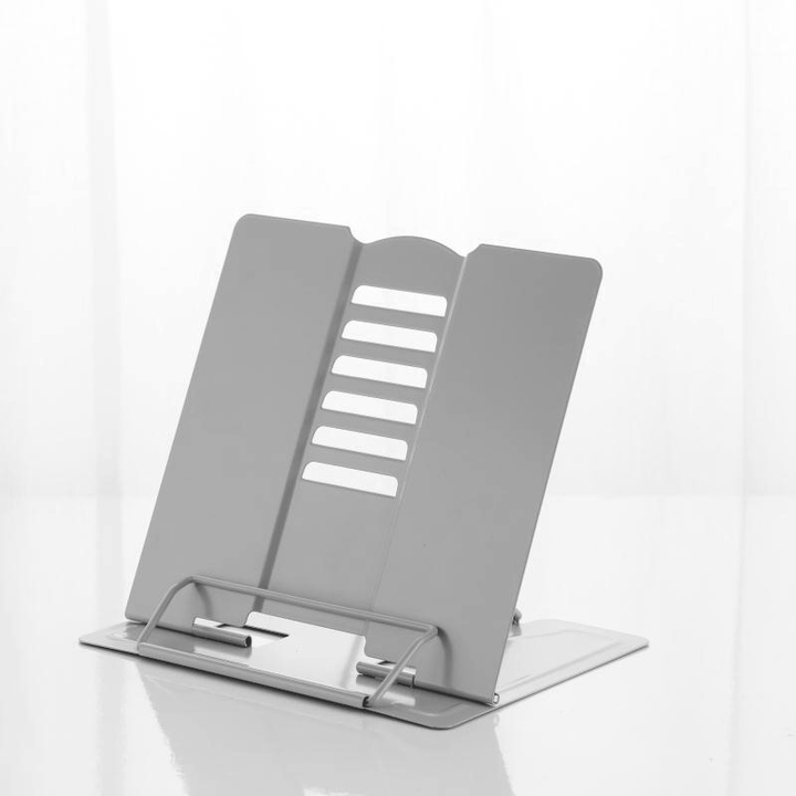Mini Metal Book Stand Silver 8.25 x7.5"-0