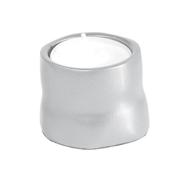 Single T-Light Holder - Aluminium Matt 