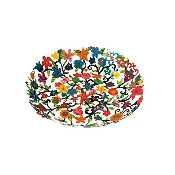 Small Bowl - Laser Cut + Hand Painted - Flowers 