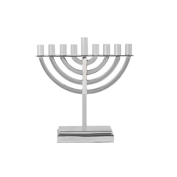 Small Classic Hanukkah Menorah - Natural 