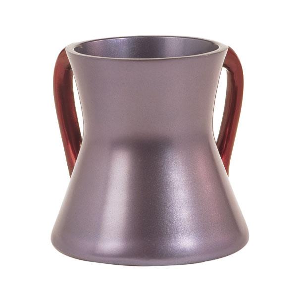 Small Netilat Yadayim Cup - Aluminium - Purple 