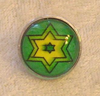 Snap Button Charm Greens 