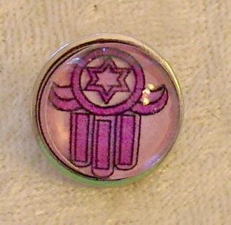 Snap Button Charm Pinks 