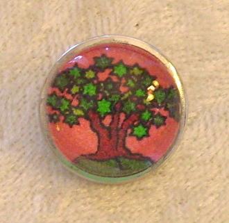 Snap Button Charm Sunset Glow 