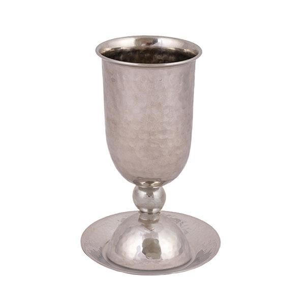 Stainless Steel Kiddush Cup + Nickel Ball 