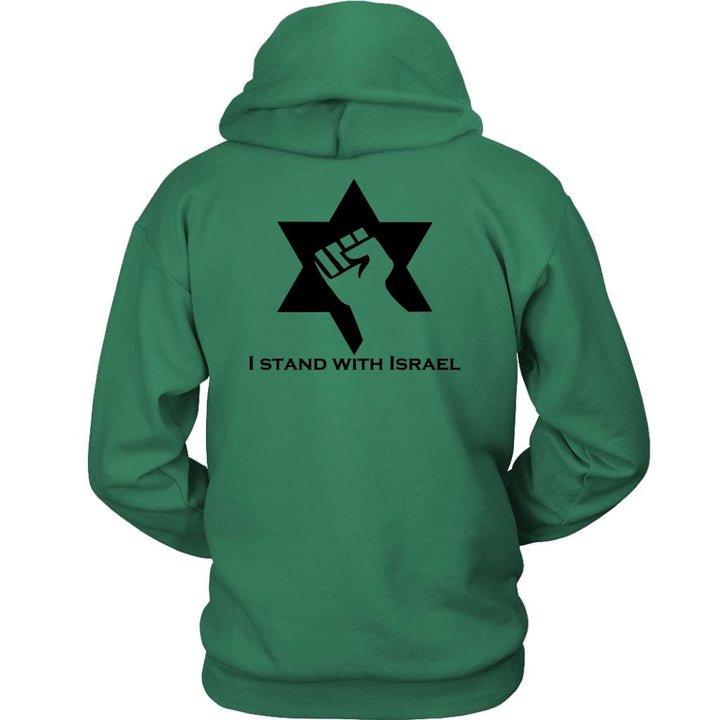 Stand With Israel Hood Sweatshirts T-shirt Unisex Hoodie Kelly Green S