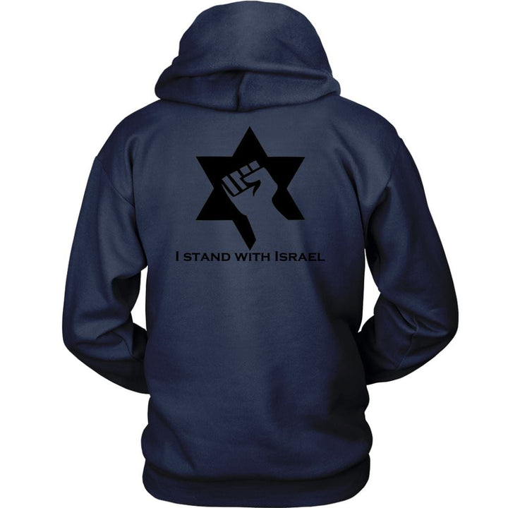 Stand With Israel Hood Sweatshirts T-shirt Unisex Hoodie Navy S