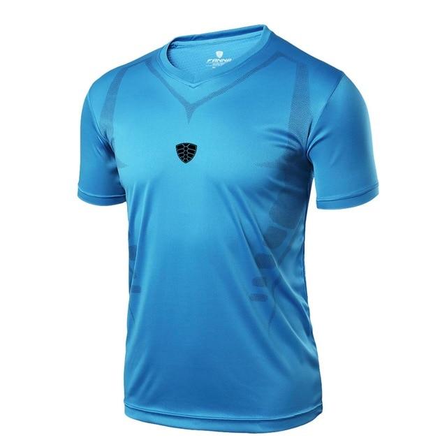 Star Of David Sports Jersey - Quick Dry, Slim Fit Soccer Jersey apparel LS07 Blue XL 
