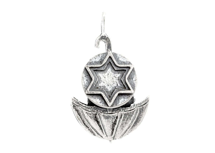 Star of David Umbrella Medallion of Israel Pendant 