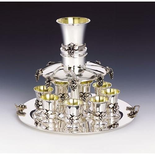 Sterling Silver 8 Cup Wine Drink Fountain 