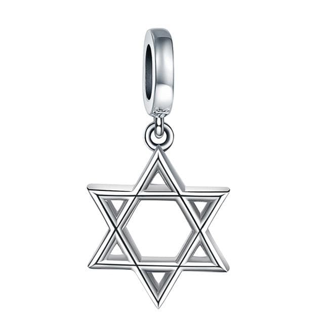 Sterling Silver 972 Jewish Israel Religious Charms to fit Pandora bracelet jewelry P6446 