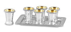 Sterling Silver L'Chaim Set (liquor set) 