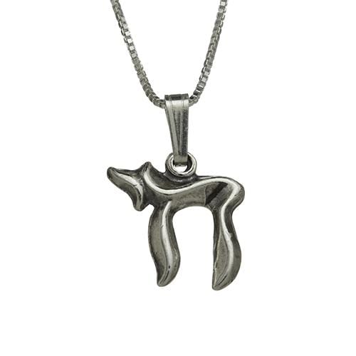 Sterling Silver Necklace- "chai" 2 Cm 4647 