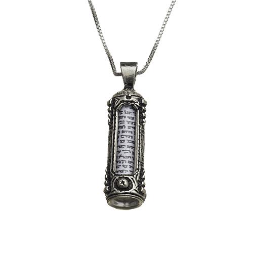 Sterling Silver Necklace- Mezuzah 3 Cm 4647 
