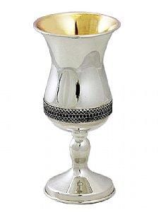 Sterling Silver Wine Goblet (Kiddush Cup) 