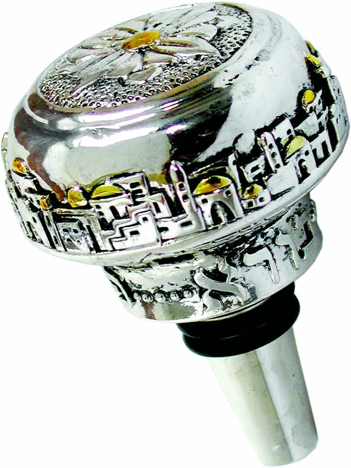 Stopper Jerusalem design 925 Silver Item No. 231 Size 08x05 Cm Silver 925 Electroforming 
