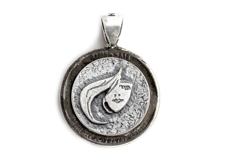 Stylish Face Medallion on Buffalo Nickel coin of USA Coin Pendant Necklace Necklace 