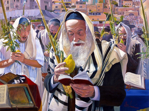 Sukkoth, praying by the Kotel 
