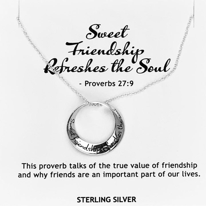 Sweet Friendship Refreshes the Soul Necklace 