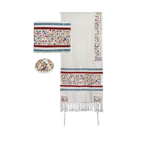 Tallit - Full Embroidery - Matriarchs - Multicolor 