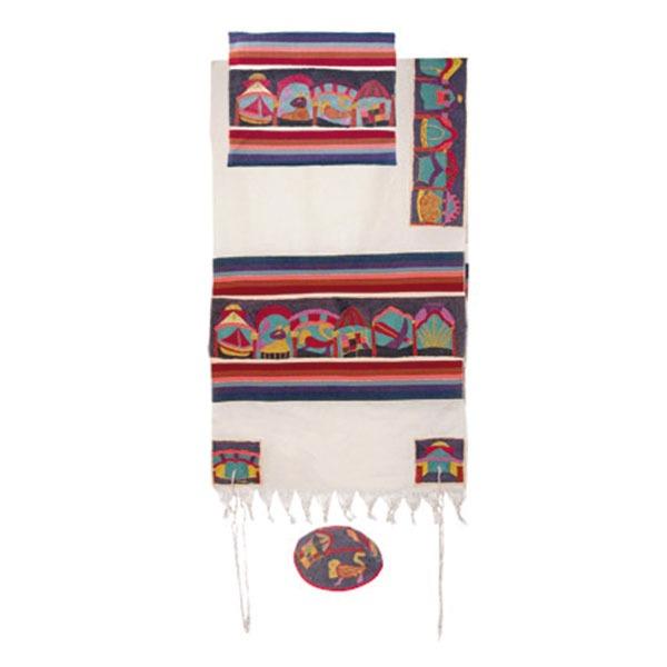 Tallit - Hand Embroidered - Full 42" X 77 - 12 