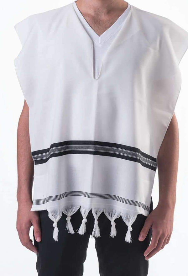 Tallit Katan Tzitzit In Wool With Fringes 
