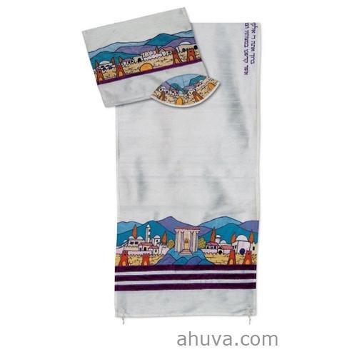 Tallit Set- Entering The Land Of Israel 