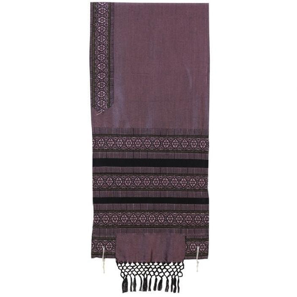 Tallit Set - Hand Woven Wool Antique Pink 