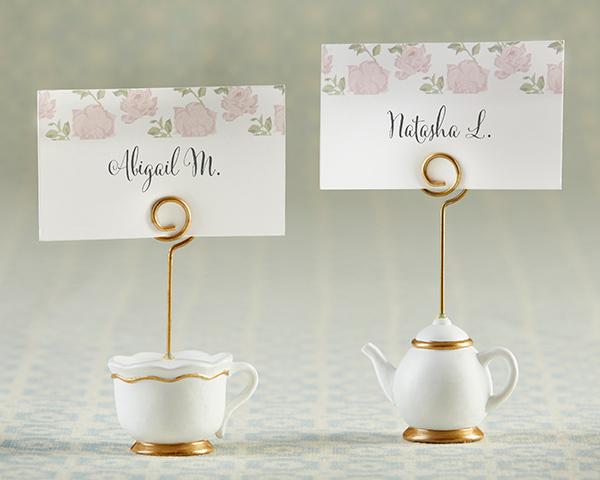 Tea Time Whimsy Teapot Whisk Tea Time Whimsy Place Card Holder (Set of 6) 