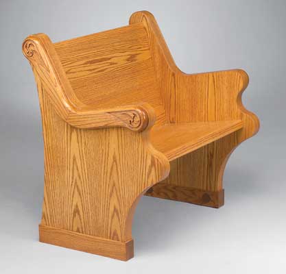 Temple Pews Synagogue Sedilia Benches Overholtzer All Wood with 900 Ends 