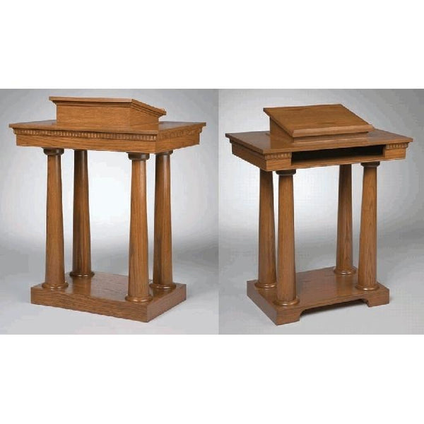 Temple Pulpit Lecturn Podium With Shelf Custom 