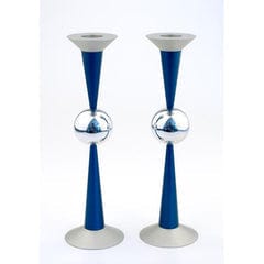THE BALL CANDLE HOLDERS - LARGE By Agayof Candle holders Blue - CD-043 