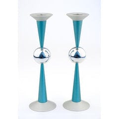 THE BALL CANDLE HOLDERS - LARGE By Agayof Candle holders Teal - CD-048 