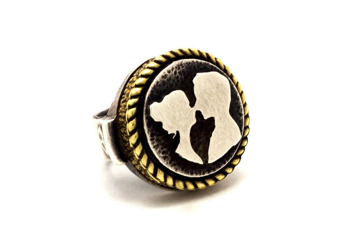 The Couple Love Medallion Ring 