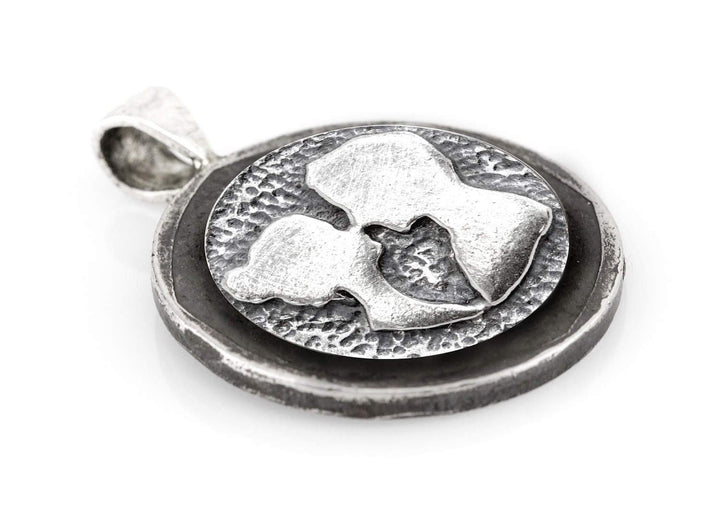 The Couple Medallion Pendant on Buffalo Nickel coin of USA Necklace- love neckace Necklace 