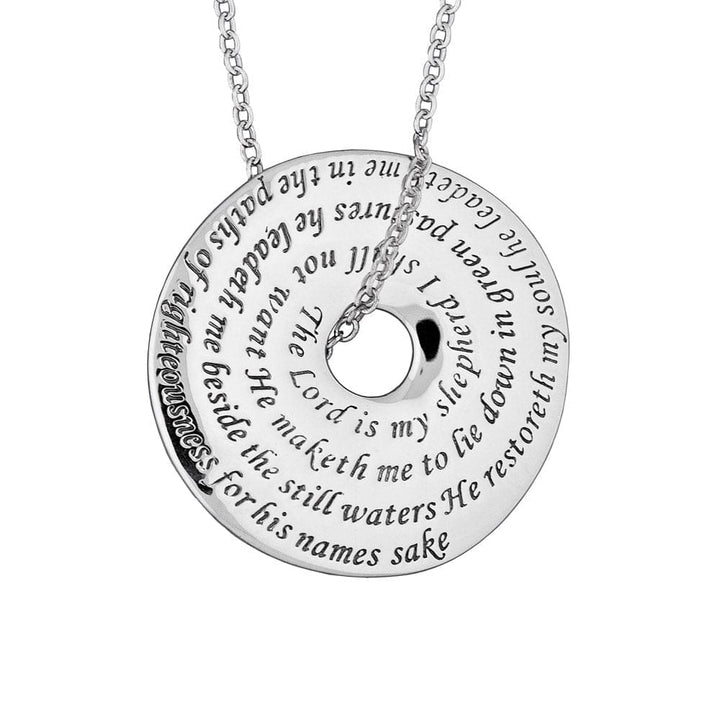 The Lord is my Shepherd - Psalm 23:1-3 Necklace 