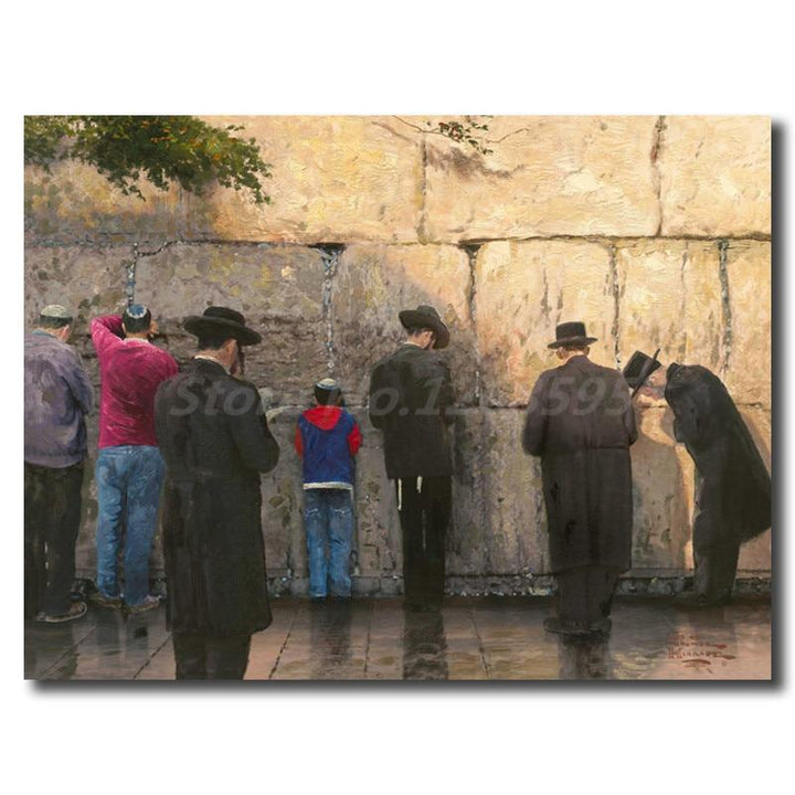 The Wailing Wall Jerusalem Canvas Print Home Decor Modern Wall Art Oil Painting Poster 