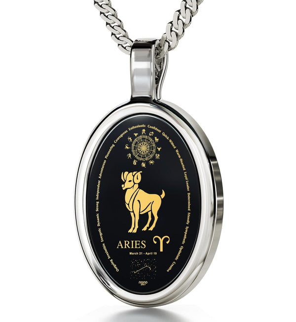 The World of Aries, 14k Gold Necklace, Onyx Necklace Onyx 