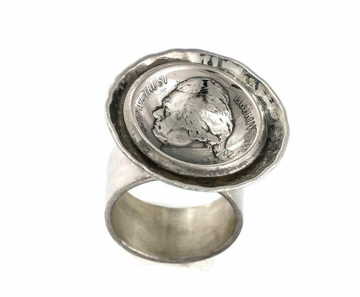 Thomas Jefferson USA 5 Cent, Nickel Coin Ring RINGS 