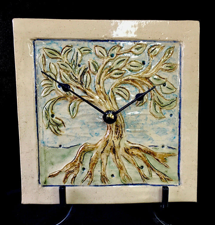 Time of the Trees clock Glossy FInish 