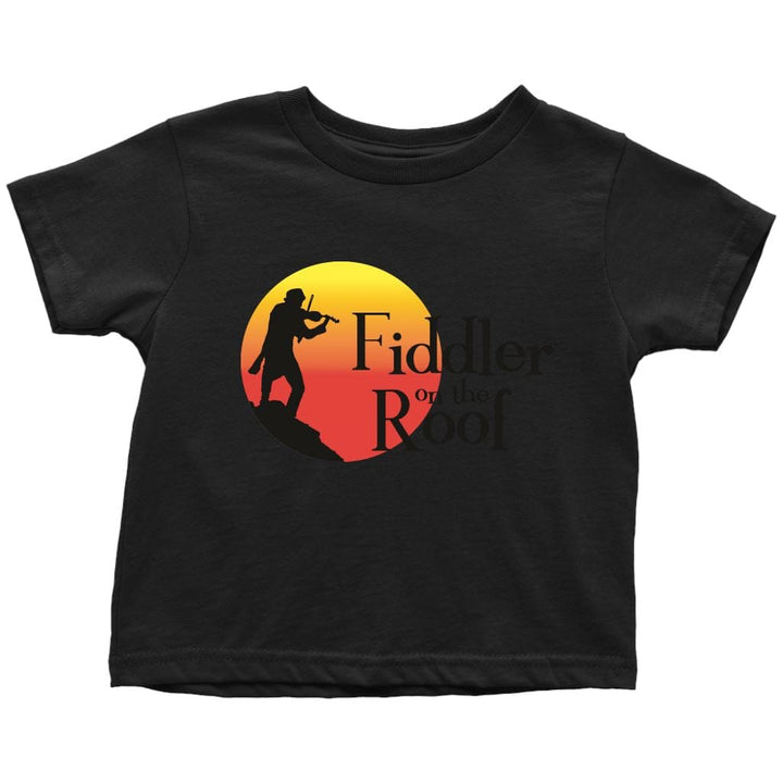 Toddler T-Shirt Fiddler on the Roof in Colors T-shirt Toddler T-Shirt Black 2T