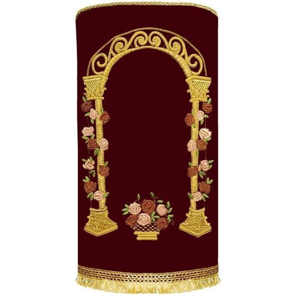 Torah Cover With Gate Of Roses - Hand Made 