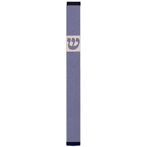 TRADITIONAL SHIN - LARGE Mezuzah Gray - MZ-248 