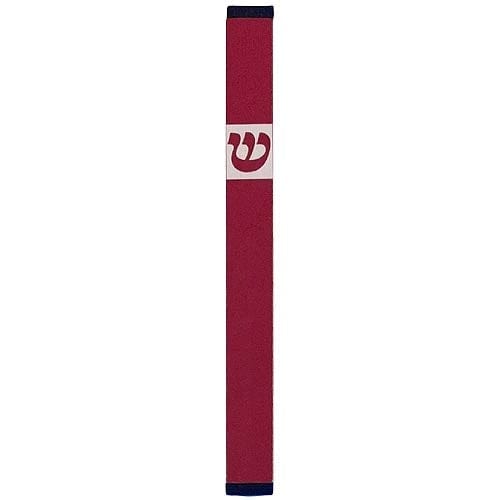 TRADITIONAL SHIN - LARGE Mezuzah Red - MZ-253 