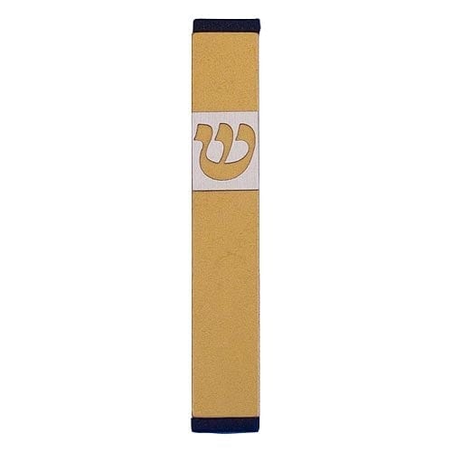 TRADITIONAL SHIN - SMALL Mezuzah Gold - MZ-226 